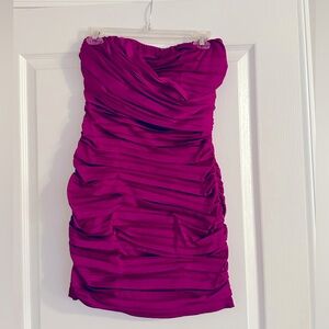 Strapless cocktail dress